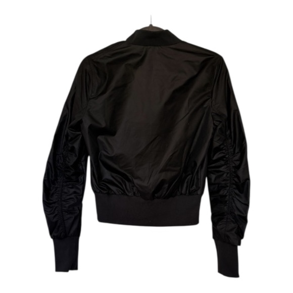 Puma Sport Womans Activewear Black Zip-up Bomber Jacket SZ XS - Picture 3 of 11